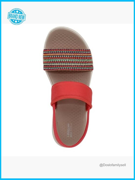 Slingback Sandal with Stretch Fabric Lightweight Comfortable Arch Support